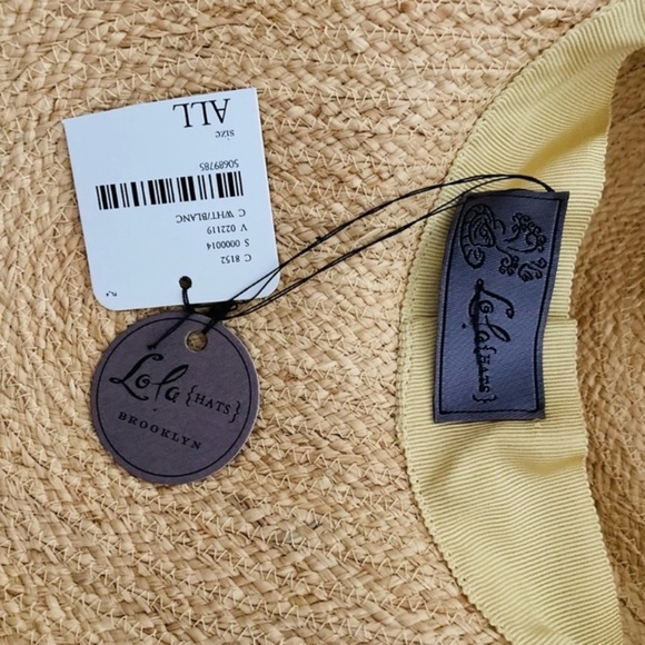 Free People Lola Hats Spinner Oversized Straw Hat Handmade Bold NWT $638 main image 10